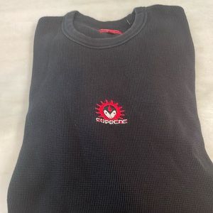 Supreme Vampire Waffle Knit Long Sleeve Shirt Size Large